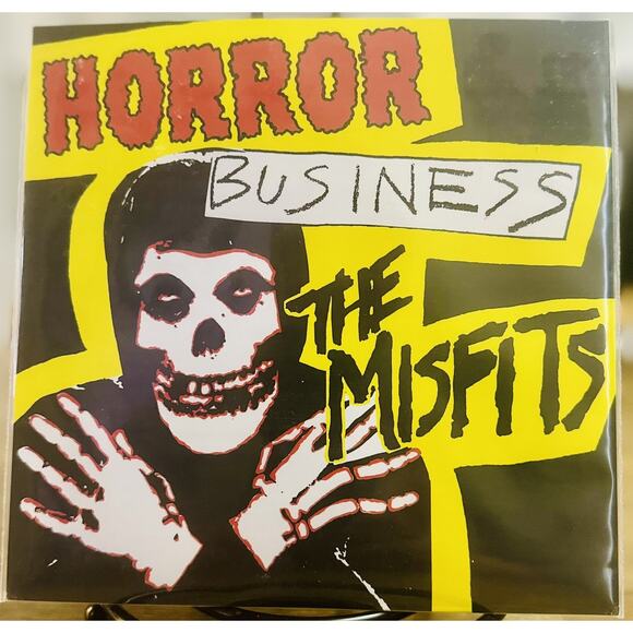 Misfits Horror Business 7” 2000s Repress Yellow Swirl Plan RARE!! New Import UK - Picture 1 of 7